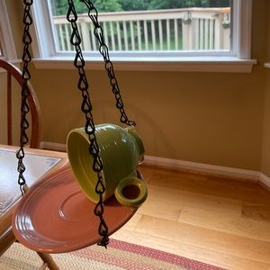 Bird Feeders made from Fiesta Ware